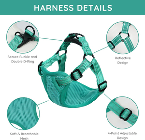 Most Popular Tactical Mascota Dog Harness-in the Trend 100% Cotton & Microfiber Suede Leather Durable & Breathable Pet Product - Product Image 2