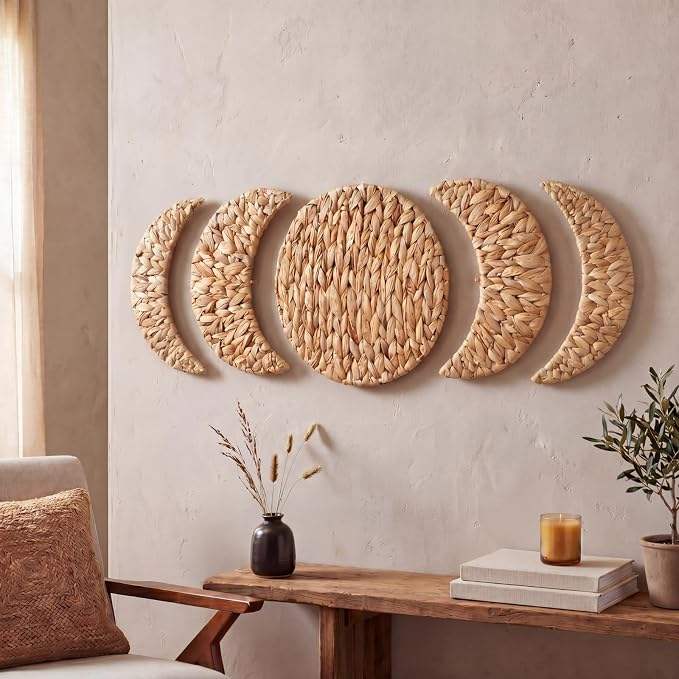 Handmade Water Hyacinth Wall Decor, Home Decoration, Wall Art, Vintage ...