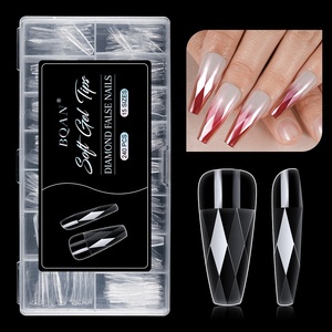 BQAN, personalizable, Simple, <span class=keywords><strong>decorado</strong></span>, cubierta completa, puntas de <span class=keywords><strong>uñas</strong></span>, <span class=keywords><strong>uñas</strong></span> acrílicas transparentes para niñas, prensa en <span class=keywords><strong>uñas</strong></span> postizas hechas a mano - Product Image 1