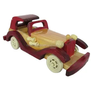 Regalo Arredamento Vintage Legno Modello di Auto Giocattolo Per Scrivania