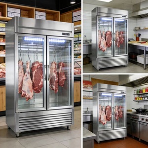 Congelatore Espositore Commerciale per Carne Rebirth con Display Digitale, Raffreddamento Diretto, Acciaio Inossidabile 304, Design Verticale Sospeso - Product Image 5