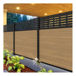 Panneau de clôture WPC moderne de 6 pieds, portail en aluminium, bois composite traité sous pression, plafond pour cours, installation facile, <span class=keywords><strong>3D</strong></span> Australien - Product Image 3