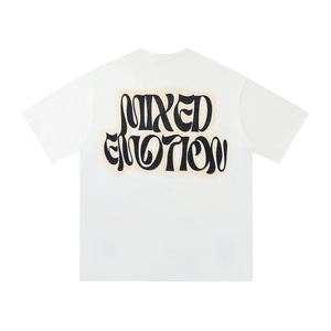 T-shirt en coton de qualité supérieure pour hommes, motif pieuvre extraterrestre 'Mixed Emotions', décontracté, à manches courtes, entièrement imprimé, avec strass thermocollés, vente en gros - Product Image 4