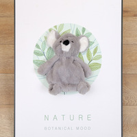 Songshan Jouets kwaii personnalisé doux animaux poupée peaux non rembourré koala lion tigre lapin forêt animaux poupées en peluche peau enfants