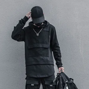 Sudadera con capucha personalizada de alta calidad Hip Hop Streetwear Zip Up con capucha Cyberpunk estampado gráfico algodón sudaderas con capucha para hombres
