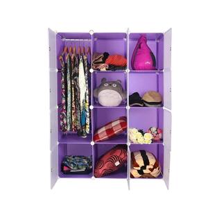 <strong>6</strong>-<strong>cube</strong> Closet <strong>Storage</strong> Shelves <strong>Cubes</strong> Organizer Diy Plastic Closet Cabinet Modular Plastic Shelves <strong>Storage</strong> - Product Image 1