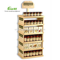 Étagère à biscuits multi-niveaux en bois |   Étagère de présentation de produits pour supermarché et magasin de détail