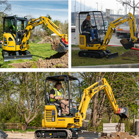 Mini-excavatrice compacte de 0,85T - Micro-excavatrice sur chenilles - Petite excavatrice hydraulique à louer