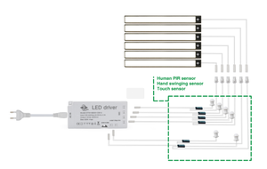 <span class=keywords><strong>Led</strong></span> biến áp 12V 2A 24W Tủ dẫn lái xe với Dupont cảm biến điều khiển <span class=keywords><strong>LED</strong></span> ánh sáng - Product Image 5