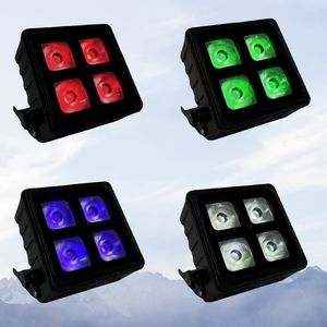 Projecteurs à couleurs changeables 4x20W RGBWAUV, contrôle DMX512, Wifi, batterie au lithium, éclairage pour concert, boîte de nuit - Product Image 4