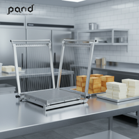 Couteau à découper carré pour chocolat, bloc de couteaux, coupe-pain manuel pour gâteaux