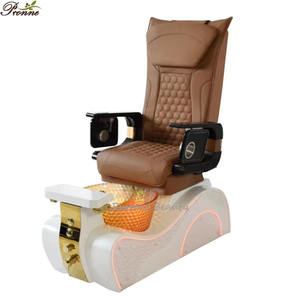 Equipo de uñas Royal Brown & gold toque europeo spa sillón reclinable manicura y pedicura silla spa masaje espalda - Product Image 1