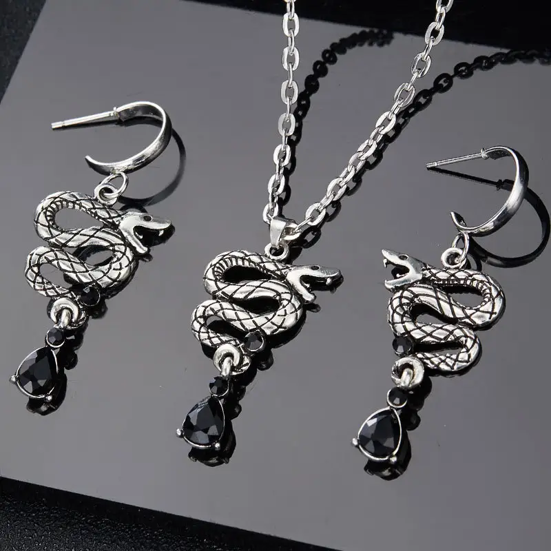 Moda gümüş jargon aksesuarları bayan mücevher seti kadınlar için toptan N2212205