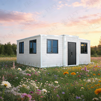 Maison conteneur extensible étanche à double aile FLKT, garantie 2 ans, directement de l'usine, unité de logement préfabriquée moderne