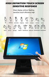 Hot POS PC 15.6inch tất cả-trong-một tiền mặt đăng ký màn hình cảm ứng TFT Màn hình LED điểm của bán TPV POS Hệ thống thiết bị đầu cuối VFD Led Bar - Product Image 3