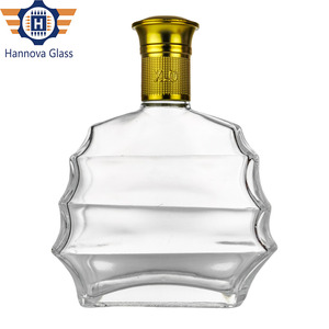 कस्टम 700 एमएल रिबन की बोतल उच्च-अंत ब्रांडी व्हिस्की के लिए अद्वितीय डिजाइन के साथ कस्टम एमएल रिबन की बोतल - Product Image 6