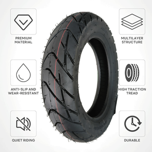 Pneu de moto toutes saisons sur mesure 90/90-10 T67, 8 plis renforcés pour chemins glaçés andins et glissants - Product Image 2