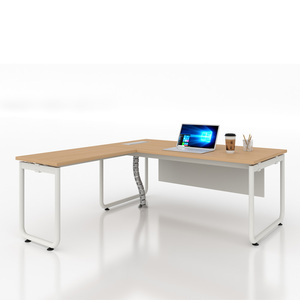 Factory Direct Supply Office Desk Computer Reading Tables <b>Cheap</b> Steel Desk Leg L-shape Table <b>Frame</b> High Quality Furniture - Product Image 1