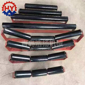 Rol penyangga panjang baja tugas berat untuk sabuk konveyor peralatan industri suku cadang mesin metalurgi logam - Product Image 1