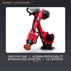 Bras de robot industriel 6 axes, charge utile 20 kg, portée 1850 mm, pour meulage et polissage haute vitesse, répétabilité de surface 0,05 mm, électromécanique - Product Image 1