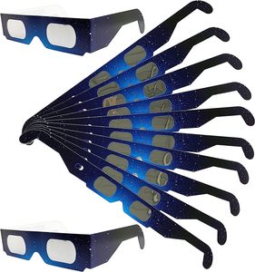 Gafas de Eclipse Solar de Papel Qiwei de China, Certificación CE ISO, Aprobación AAS, Evento del Eclipse Solar en España 2026 - Product Image 1