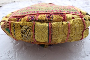 Hand-<b>Patchwork</b> Banjara Tote <b>Bag</b> Handmade Embroidered Shoulder <b>Bag</b> Flowers Large Capacity Lightweight Canvas Zipper Waterproof - Product Image 5