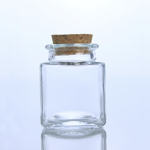Per uso alimentare rotondo 100ml 200ml 300ml di zucchero da cucina chiaro miele marmellata di latte succo di Yogurt budino vasetti di vetro con sughero di legno - Product Image 4