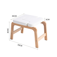 Chaise de Yoga en bois de hêtre banc inversé entraînement d'exercice utilisation à domicile améliore la construction de flexibilité de force de relaxation