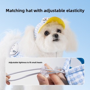 Set Harnesses dan Tali Anjing Mewah Custom Grosir dengan Pola Hewan, Bahan Jaring Lembut, Tidak Dapat Ditarik, untuk Anak Anjing Kecil/Sedang, Termasuk Topi - Product Image 4