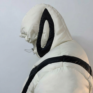 เสื้อแจ็คเก็ตแบบสวมหัวมีฮู้ดผ้าคอตตอน100% ซักได้สำหรับผู้ชายเสื้อโค้ทแบบมีซิปเสื้อกันลมปักสำหรับใส่กลางแจ้ง - Product Image 1