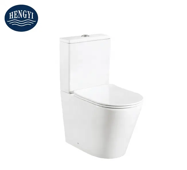 CE Toilet 2 Piece Floor Installation Wc Ceramic Sale Soft Cover White Seat Set High Quality Toilet