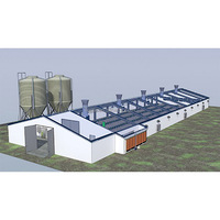 Galpones para pollos prefabricados estructura de acero gallinero Gallinero