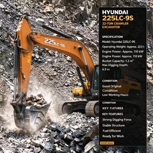 รถขุดฮุนไดมือสอง รุ่น 225LC-9S ขนาด 22 ตัน ยี่ห้อ Good Health Original 22 Ton Middle Hyundai ในเซี่ยงไฮ้ - Product Image 6