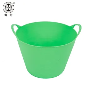 hot sell PE flexible tubs/Storage /Builders /Garden Bucket with two handles