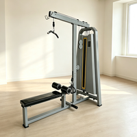 Machine de musculation dorsale commerciale pour tirage vertical et exercices assis, avec structure en acier robuste, pour studios de fitness, hôtels et salles de sport, logo personnalisable