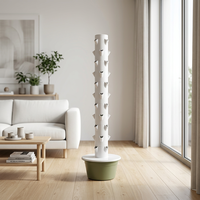 Système d'agriculture verticale hydroponique à 13 étages Tru-Spring avec circulation automatique de l'eau, anti-UV, pour la maison et le jardin, pompe incluse, garantie 1 an