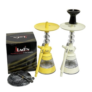 Nueva llegada al por mayor: Set de fumar shisha/narguile de acrílico de alta calidad de 36 cm con cachimba de aluminio - Product Image 1