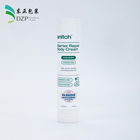 Tube cosmétique vide en PE de 40 mm avec bouchon à clapet blanc, impression de logo personnalisée pour crème corporelle, vente en gros