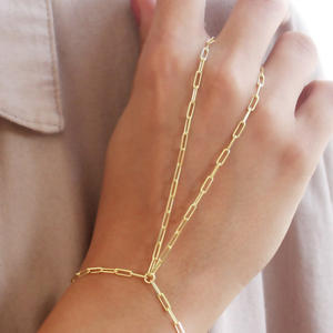 Anillo <span class=keywords><strong>de</strong></span> cadena con clip, cadena <span class=keywords><strong>de</strong></span> dedo, anillo <span class=keywords><strong>de</strong></span> joyería <span class=keywords><strong>de</strong></span> acero inoxidable, pulsera, cadena <span class=keywords><strong>de</strong></span> <span class=keywords><strong>mano</strong></span>, joyería <span class=keywords><strong>de</strong></span> dedo que no se deslustra <span class=keywords><strong>para</strong></span> <span class=keywords><strong>mujer</strong></span> - Product Image 2