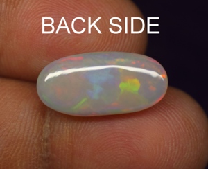 Opale naturelle de haute qualité, taille ovale, multi-feu, cabochon, pierre précieuse en vrac, 4,7 carats, 18,4*9*5,2 mm, pour la fabrication de bijoux - Product Image 2