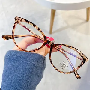 TR8866 Women Cat Eyes glasses Frames light fashion Cat Eye Glasses Trendy TR90 Optical brown eyeglasses frames