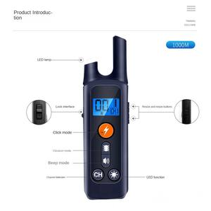 Nuevo controlador de entrenamiento para perros superventas con función de choque de vibración ultrasónica - Product Image 5