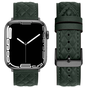 Bracelet en cuir véritable de luxe pour Apple Watch Series 8, bracelet de montre en cuir vintage fait main pour Apple Watch 45 mm - Product Image 4