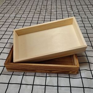 Caja de almacenamiento rectangular de madera maciza de 4.5 pulgadas de alto, organizador de oficina, organizador de escritorio, embalaje general - Product Image 1