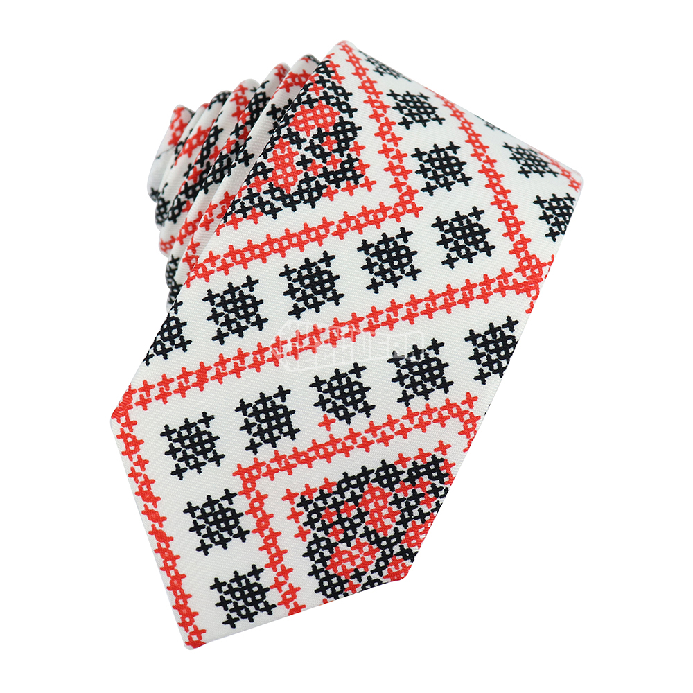 Blanc Rouge Géométrique