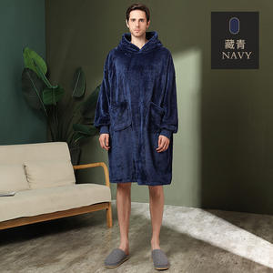 Super Lange flanelle Deken Met Mouwen sweat à capuche d'hiver Vrouwen Mannen Trui polaire géant Tv Deken oversize chaud - Product Image 6