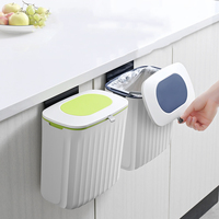 Norme de qualité en plastique étanche rectangulaire mural intelligent poubelle suspendue cuisine seau de rangement