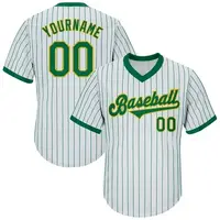 Custom Baseball Jersey V-hals T-shirts 100% Polyester Pull Over Baseball Wear 3D Afdrukken Softbal Jersey Voor Mannen Jongens