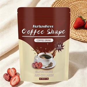 Bebida de Café en Polvo NurtureNova con <span class=keywords><strong>Glutatión</strong></span> y Colágeno, Café Instantáneo en Polvo para Energía y Apoyo a la Piel, 10 Sobres - Product Image 6