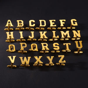 Gemelli personalizzati per lo sposo iniziali da uomo in acciaio inossidabile gemelli personalizzati da sposa regalo di gioielli da uomo migliore - Product Image 6